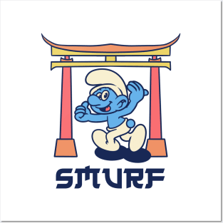 Smurf Retro Japanese Posters and Art